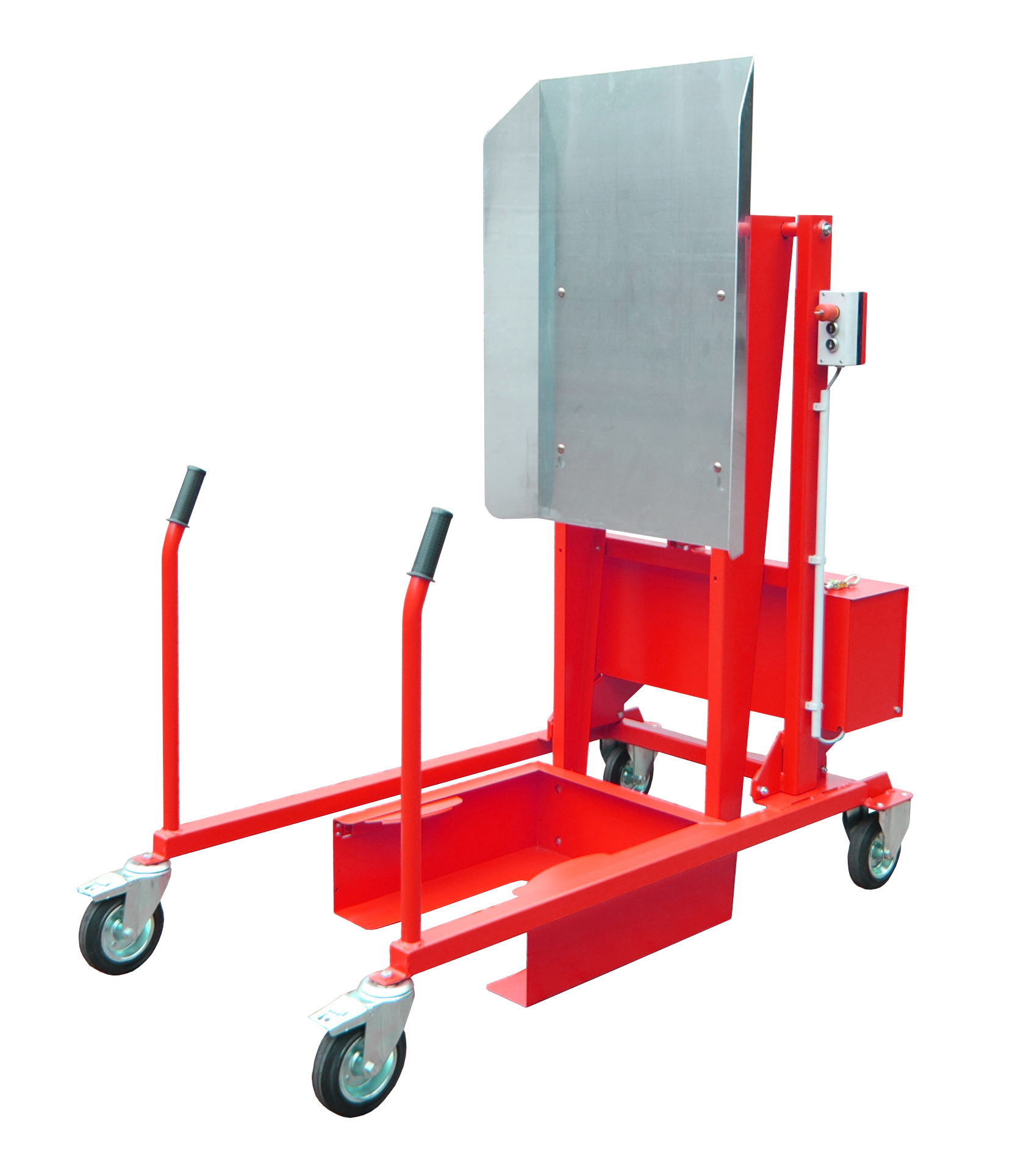 Mülltonnen-Kippstation Typ MKS RAL 3000 Feuerrot